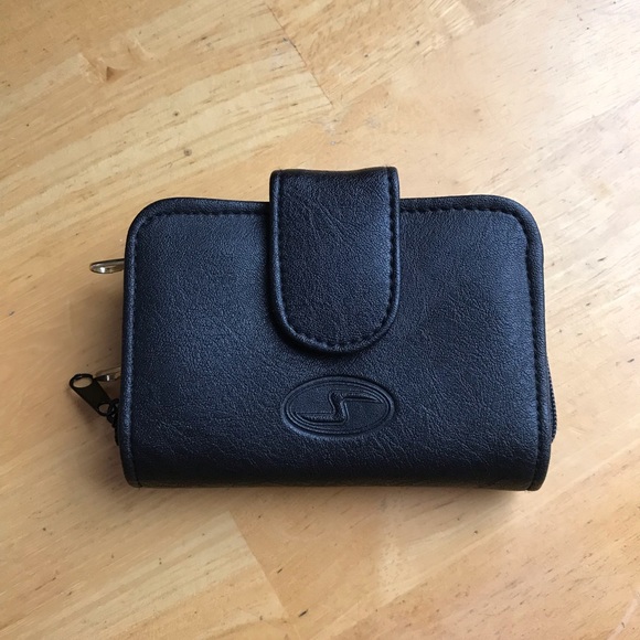 3/20$ vintage black leather key chain wallet - Picture 2 of 4